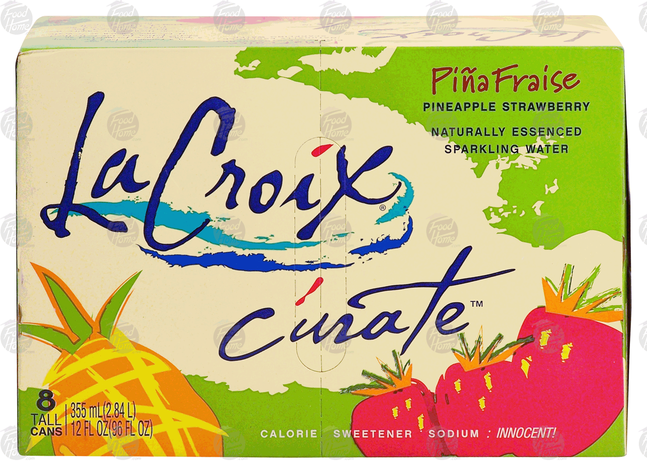 La Croix Curate pina fraise; pineapple strawberry naturally essenced sparkling water Full-Size Picture